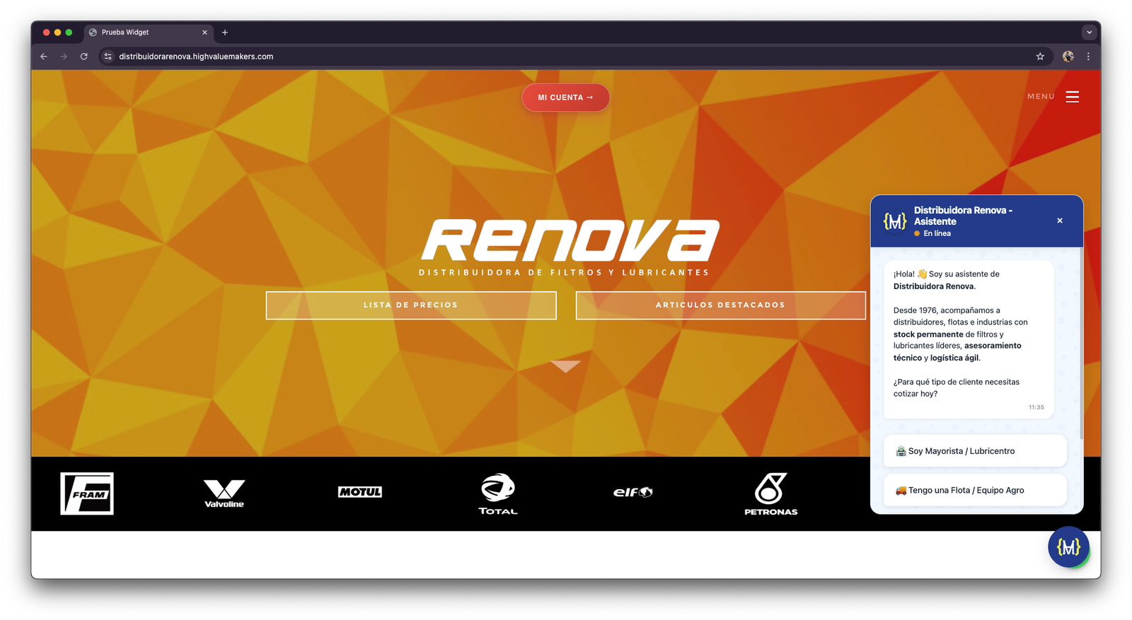 Sistema de Automatización
